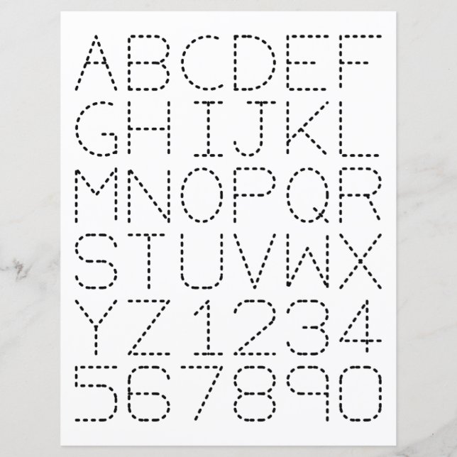 Feuilles de suivi alphabétique et numérique (Devant)