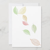 Feuilles de Tombe Translucides - Faire-Part de Mar (Dos)