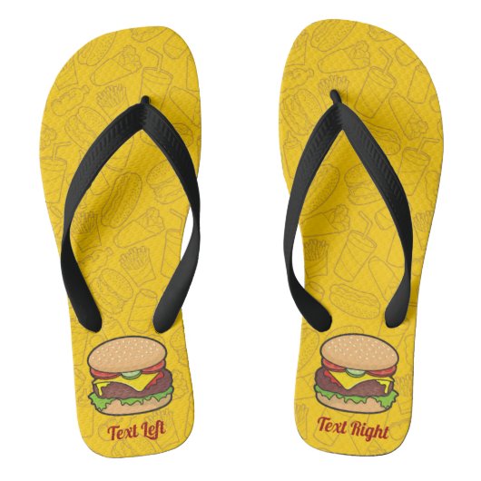Feuilles de tongs de cheeseburger (Semelle)