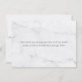 Feuilles de verdure de marbre élégant Merci (Dos)