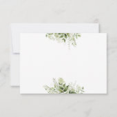 Feuilles de verdure Élégant Script Cœur Réponse ai (Dos)