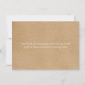 Feuilles de verdure kraft rustique Merci (Dos)