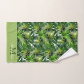Feuilles de verdure tropicale moderne (Serviette à main)