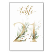 Feuilles de Vert Or Table 21, Numéro de Table (Par défaut)