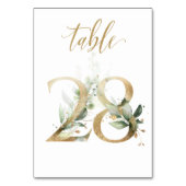 Feuilles de Vert Or Table 28, Numéro de Table (Par défaut)