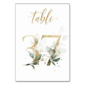 Feuilles de Vert Or Table 37, Numéro de Table (Par défaut)