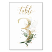 Feuilles de Vert Or Table 3, Numéro de Table (Par défaut)