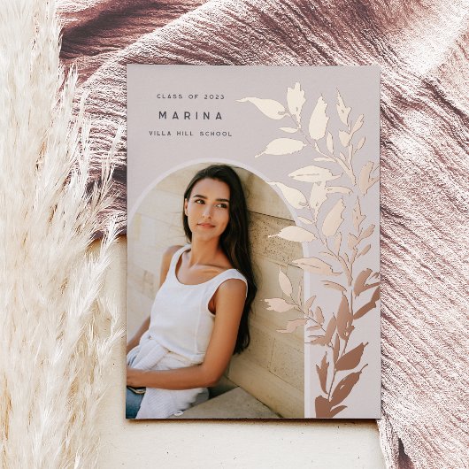 Feuilles déjoués | Faire-part d'obtention d'une li