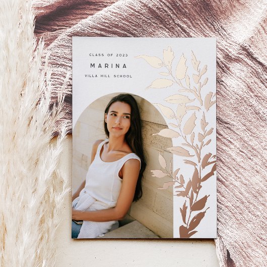 Feuilles déjoués | Faire-part d'obtention d'une li