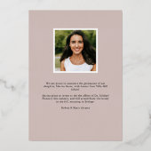 Feuilles déjoués | Faire-part d'obtention d'une li (Verso)