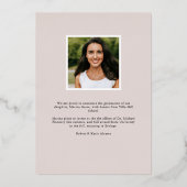 Feuilles déjoués | Faire-part d'obtention d'une li (Verso)