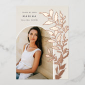 Feuilles déjoués | Faire-part d'obtention d'une li (Recto)