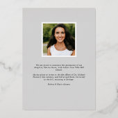 Feuilles déjoués | Faire-part d'obtention d'une li (Verso)