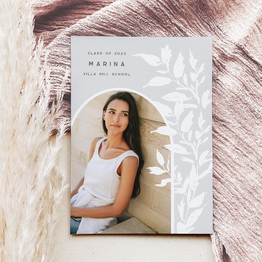 Feuilles délicats | Faire-part d'obtention d'une l