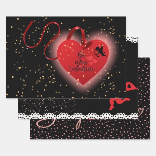 Feuilles d'emballage de la Saint-Valentin (Lot)