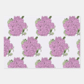 Feuilles d'emballage rose, vert et rose (Devant)