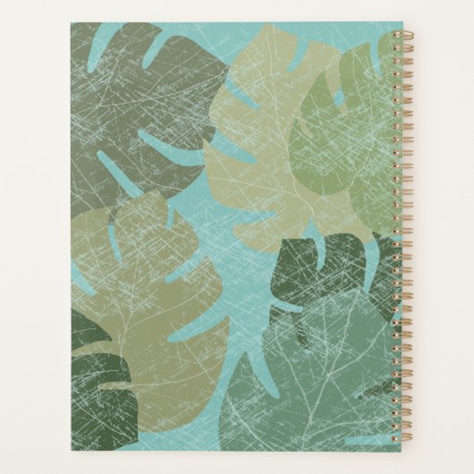 Feuilles dénaturés tropicaux (Dos)