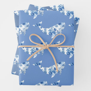 Feuilles d'enlèvement de baleines florales