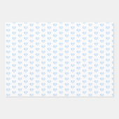 Feuilles d'enveloppement de Baby shower bleu Teddy (Devant 2)