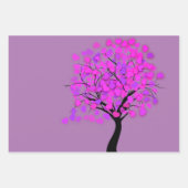 Feuilles d'enveloppement de cadeaux pourpres (Devant 3)