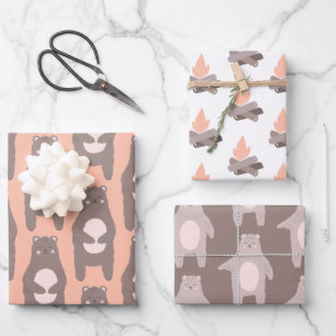 Feuilles d'enveloppement de camping d'ours