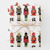 Feuilles d'enveloppement de Noël de Noir (En situation)