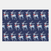 Feuilles d'enveloppement de vacances pour rennes B (Devant 2)