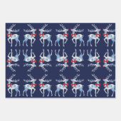 Feuilles d'enveloppement de vacances pour rennes B (Devant 3)