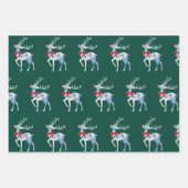 Feuilles d'enveloppement de vacances pour rennes B (Devant 2)