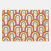 Feuilles d'enveloppement Retro Floral inspirées de (Devant 2)