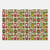 Feuilles d'enveloppes cadeaux de Noël (Devant 2)