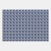 Feuilles d'érable bleu sur un Arrière - plan de ch (Devant)