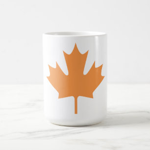 feuilles d'érable colorés - tasses