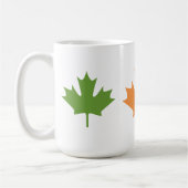 feuilles d'érable colorés - tasses (Gauche)