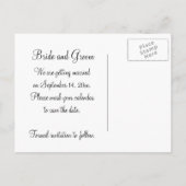 Feuilles d'érable couleur Faire-part Mariage d'aut (Dos)