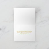 Feuilles d'érable dorées, rayures Merci (Intérieur)