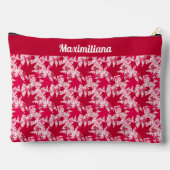 Feuilles d'érable en rose - GRANDE pochette d'acce (Verso)