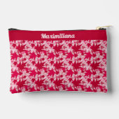 Feuilles d'érable en rose - PETITE pochette d'acce (Verso)