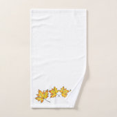 Feuilles d'érable jaune Automne Automne Botanique  (Serviette à main)