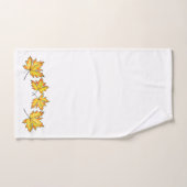 Feuilles d'érable jaune Automne Automne Botanique  (Serviette à main)
