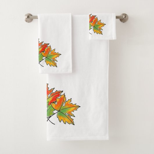 Feuilles d'érable multicolores (En situation)