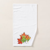 Feuilles d'érable multicolores (Serviette à main)