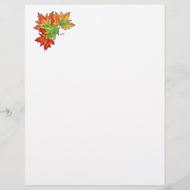 Feuilles d'érable multicolores, botanique (Devant)
