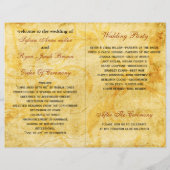 Feuilles d'érable rustique automne bi pli programm (Dos)