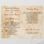 Feuilles d'érable rustique automne bi pli programm (Dos)