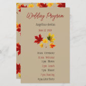 feuilles d'érable vintages - feuille de papier du (Devant / Derrière)