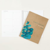 Feuilles d'eucalyptus à l'aquarelle simple Rustiqu (Devant avec enveloppe)