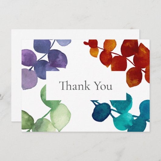 Feuilles d'Eucalyptus de la Forêt Merci (Devant / Derrière)