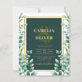 Feuilles d'Eucalyptus OR MARIAGE CODE QR INVITATIO (Devant)