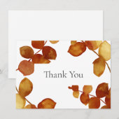 Feuilles d'eucalyptus Sienne Brûlée Merci (Devant / Derrière)